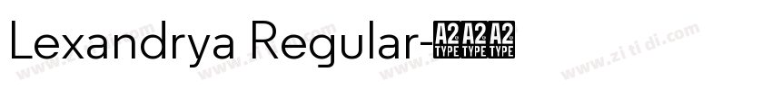 Lexandrya Regular字体转换